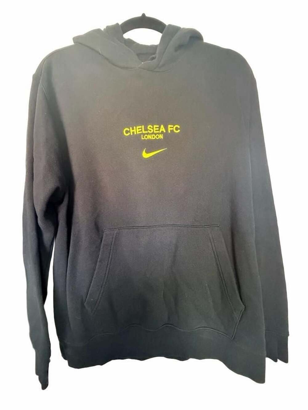 Nike Chelsea FC London Black Fleece Pullover Hoodie_180